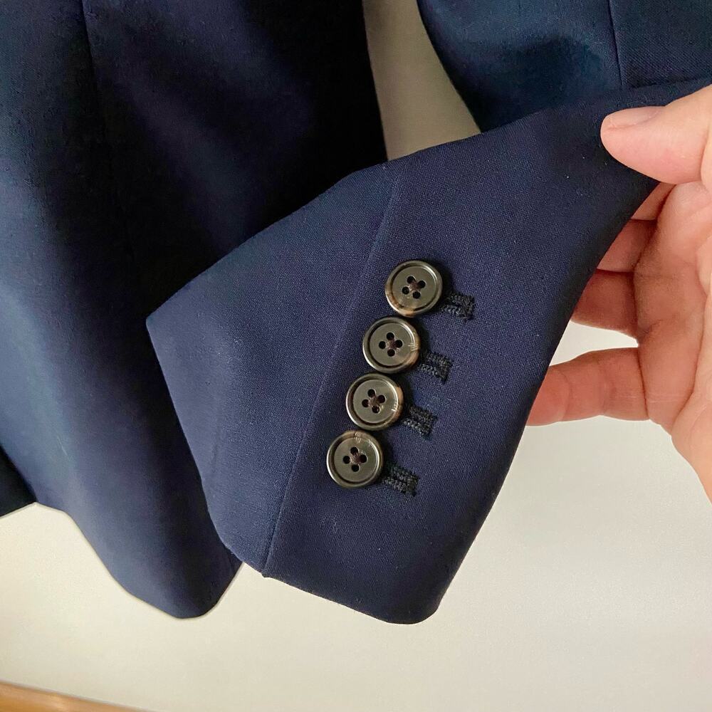 J. Crew Tollegno 1900 Wool Jacket NAVY 14T - Picture 8 of 9